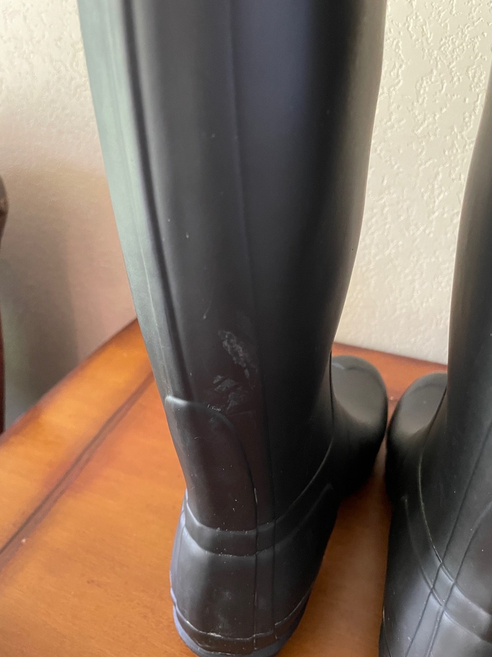 Hunter Original Tall Rain Boots Sz 7 Black Matte WFT1000RMA - Picture 14 of 14